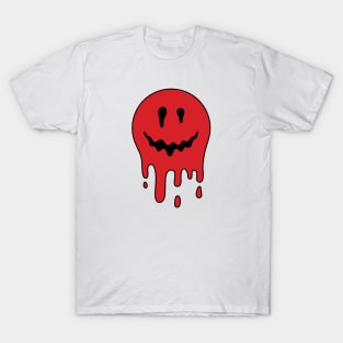 Red Dripping Smile T-Shirt